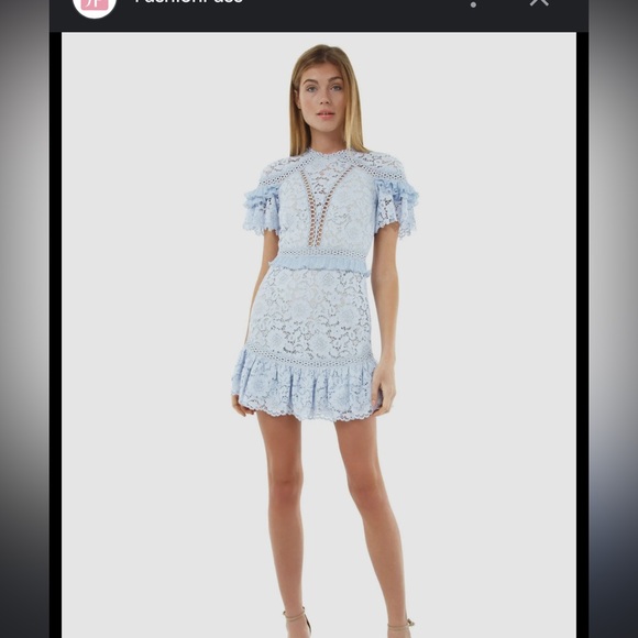 Saylor floral lace julep mini dress - Picture 2 of 5